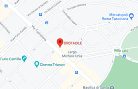 Posizione Orofacile Roma (via Tuscolana)