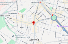 Mappa compro oro OROFACILE Roma Piazza Tuscolo, 19