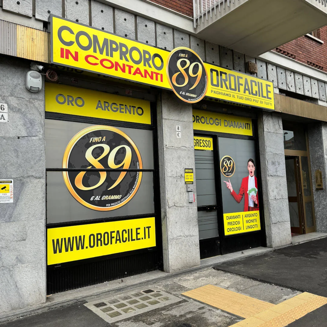 Compro oro Torino di Via Sandro Botticelli, 4: ingresso negozio compro oro a Torino  panoramica ingresso negozio ritiro oro usato a Torino